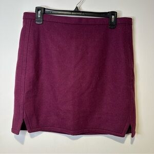 j crew wool mini skirt size 10